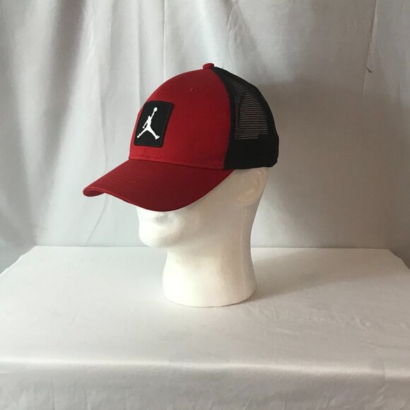 Jordan Patch Front Logo Curved Bill Adjustable Activewear Athletic Sport Cut Hat - Picture 1 of 6